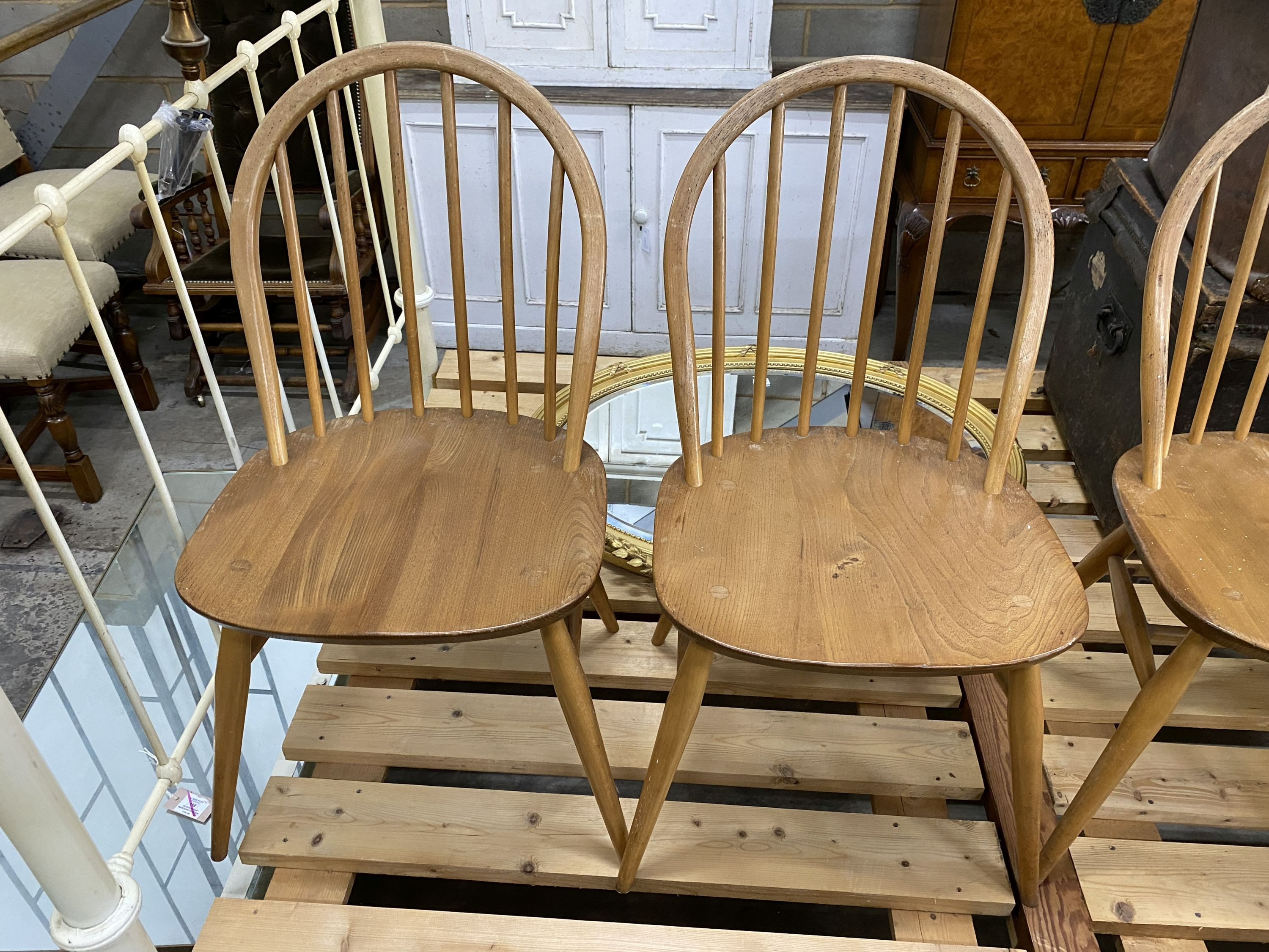 A set of four 1970's Ercol chairs